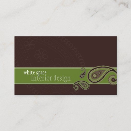 Customizable BUSINESS CARD :: paisley 2