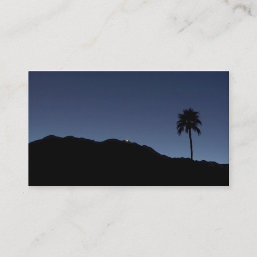 Customizable BUSINESS CARD  Palm Springs in Shadows