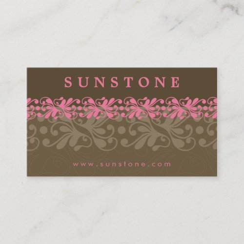 BUSINESS CARD :: patterned sunstone 2
