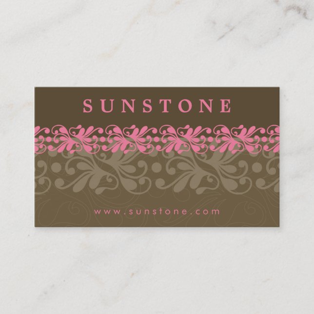 BUSINESS CARD :: patterned sunstone 2 (Front)