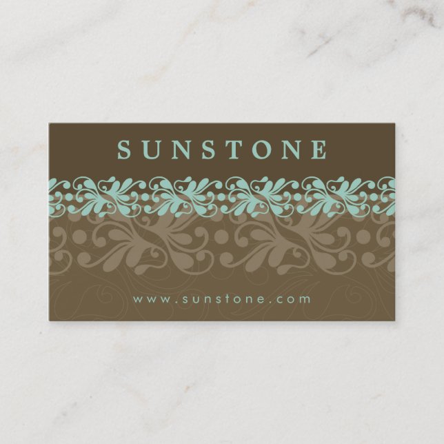 BUSINESS CARD :: patterned sunstone 6 (Front)