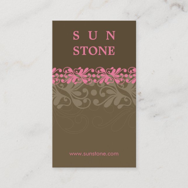 BUSINESS CARD :: patterned sunstone P2 (Front)