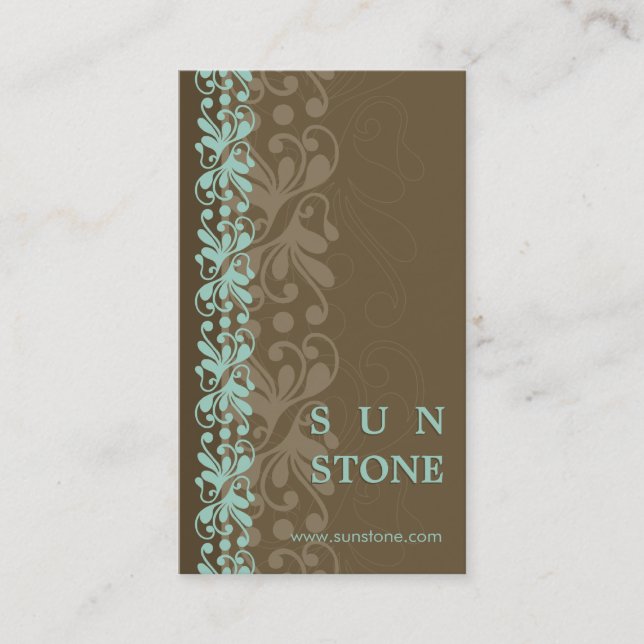 BUSINESS CARD :: patterned sunstone P6 (Front)