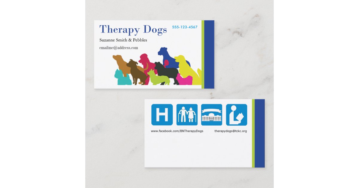 [Business Card Personalized] Therapy Dogs BI