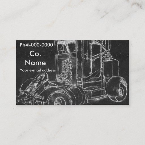 Customizable Business Card "Peterbilt "