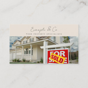 Business Card, photo customizable for Real Estate Card