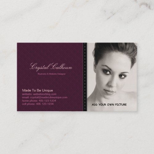Business Card PHOTO Template - Clean Professional