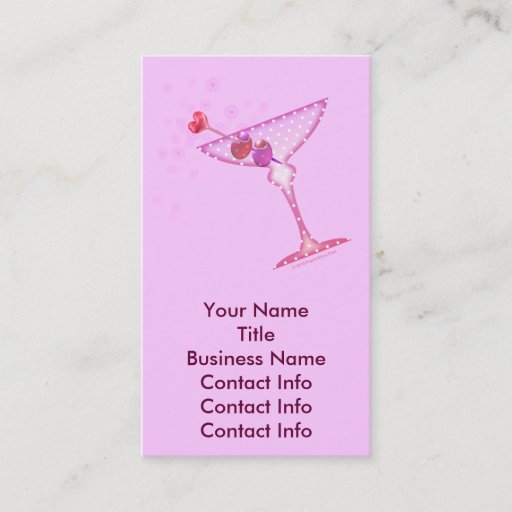 Customizable Business Card - PINK MARTINI