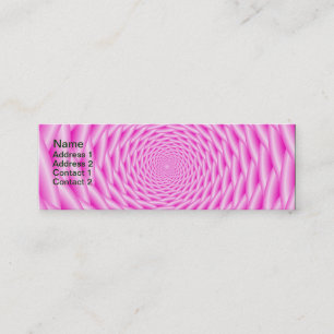 Business Card  Pink Spiral Weave