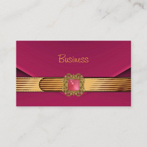 Business Card Pink Velvet Gold Clutch Purse