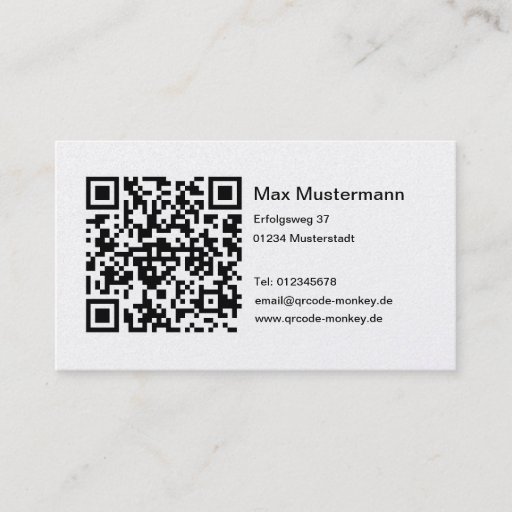 Customizable Visiting card, platinum (individually shapable) business card