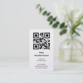 Business card, platinum (individually designed) business card (Standing Front)