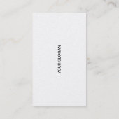 Business card, platinum (individually designed) business card (Back)