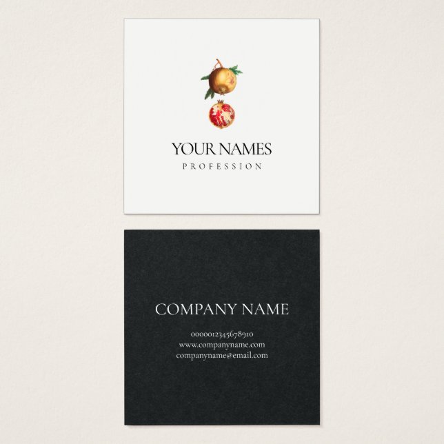 BUSINESS CARD : POMEGRANATE (Front & Back)