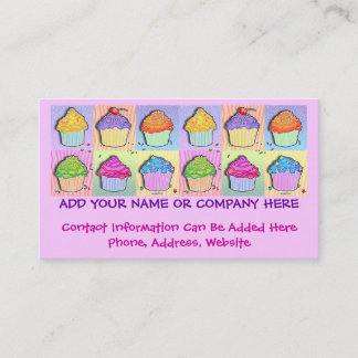 Business Card - Pop Art Cupcakes