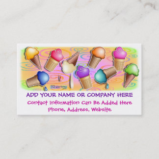 Business Card - Pop Art Ice Cream Cones