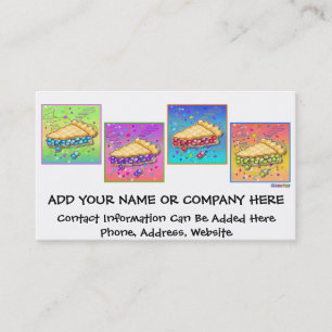 Business Card - Pop Art Piece of Pie