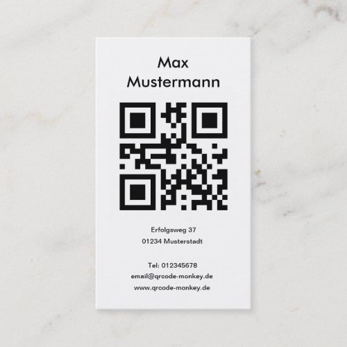 Visiting card, portrait format (individually shapa business cards