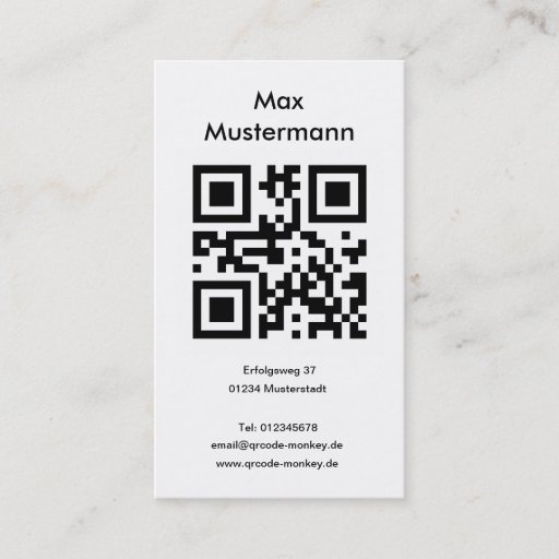 Customizable Visiting card, portrait format (individually shapa business cards