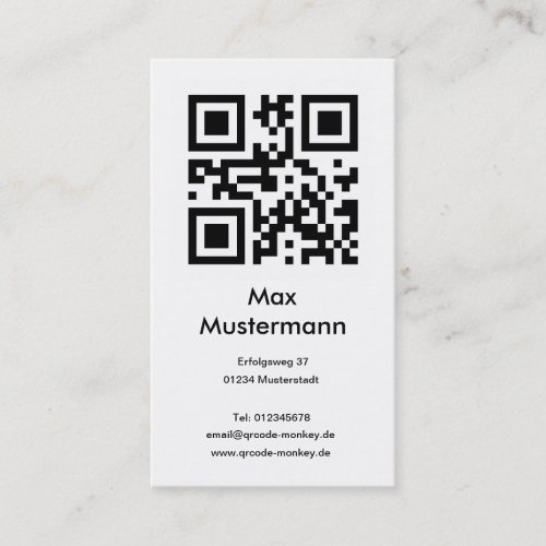Visiting card, portrait format (individually shapa business card template