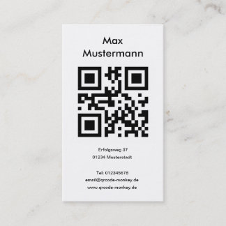 Business card, portrait format (customizable) card