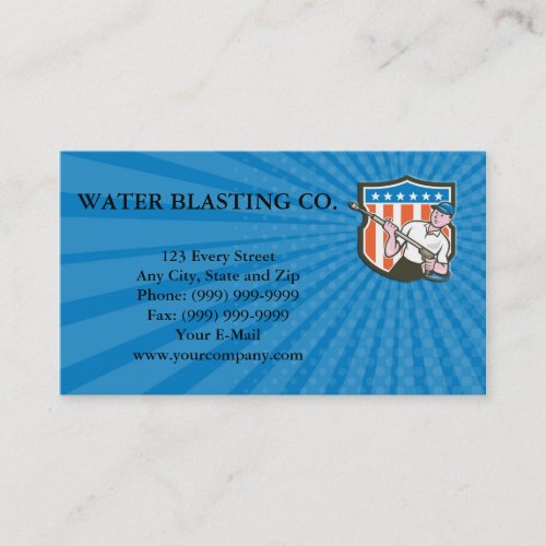 Business card Pressure Washer Water Blaster USA Fl