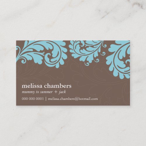 BUSINESS CARD pretty bold flourish