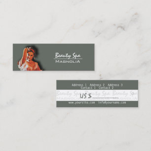 Business Card Price Tag - Beauty Spa