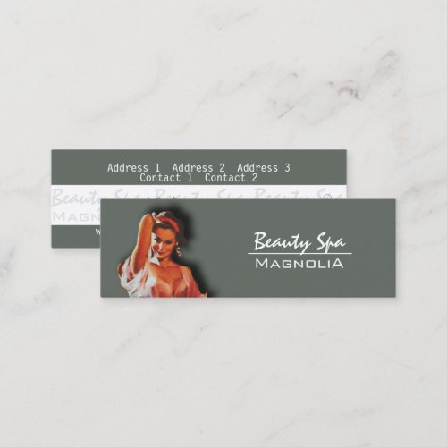 Business Card Price Tag _ Beauty Spa
