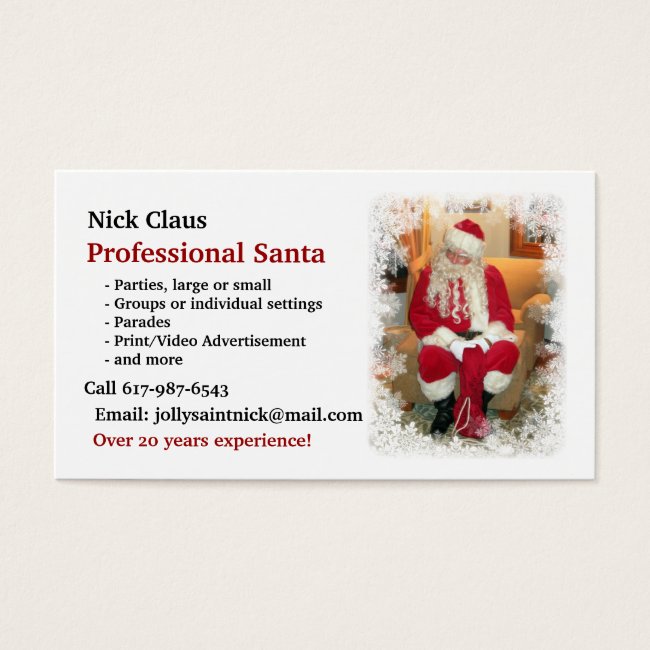 Business Card: Professional Santa