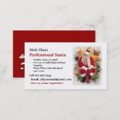Business Card: Professional Santa Business Card (Front/Back)