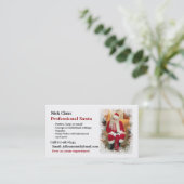 Business Card: Professional Santa Business Card (Standing Front)