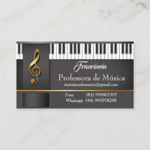 Business card Professor Music