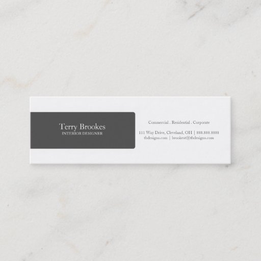 Customizable Business Card | Profile |black
