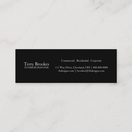 Customizable Business Card | Profile II |blk