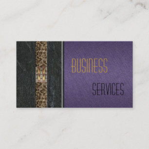 Business Card Purple Black Stone