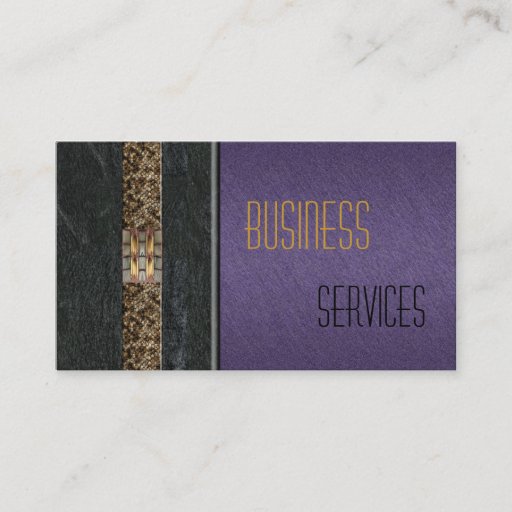 Customizable Business Card Purple Black Stone