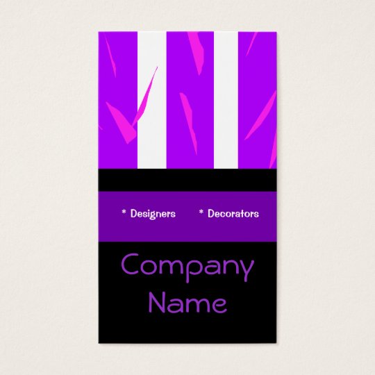 Business Card Purple Pink