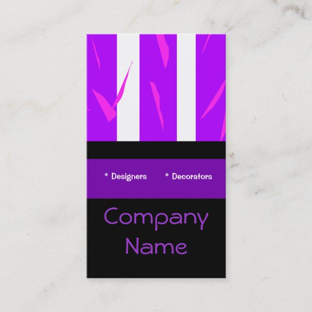 Business Card Purple Pink (Front)
