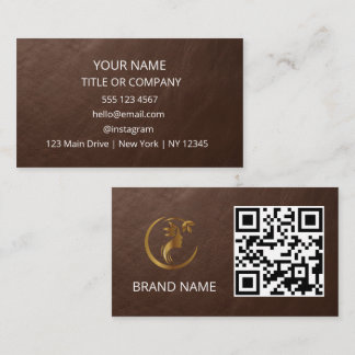 Business Card, QR Code |  Modern Card