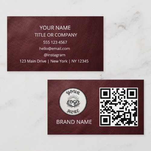Business Card, QR Code | Modern Design Card