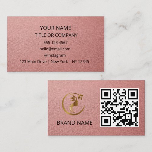 Business Card, QR Code | Modern ELEGANT Card