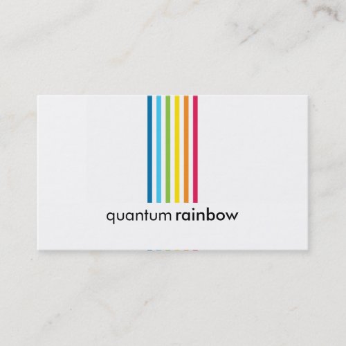 BUSINESS CARD :: rainbowed stripe 1
