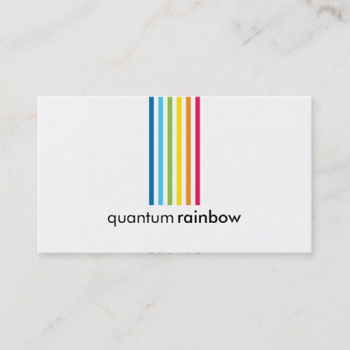Customizable BUSINESS CARD :: rainbowed stripe 1