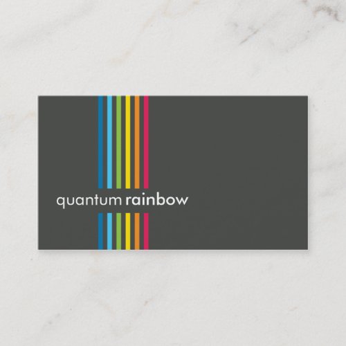 BUSINESS CARD :: rainbowed stripe 3
