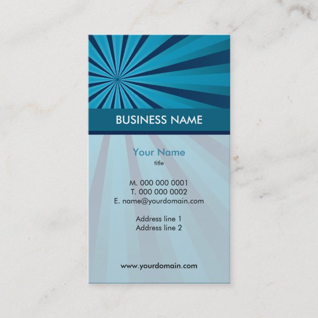 BUSINESS CARD :: rays 1 (Front)