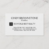 Business Card Realtor Photo Custom Template Plain | Zazzle