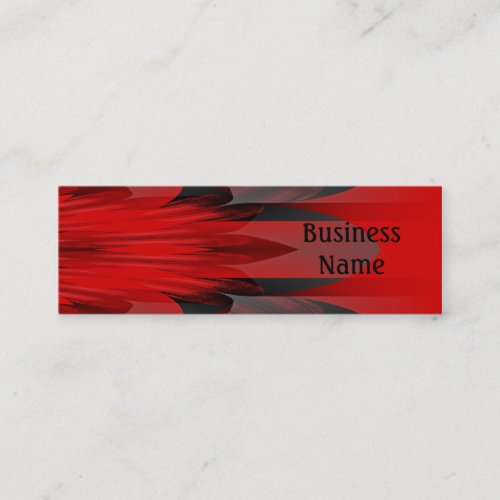 Business Card Red Black Abstract