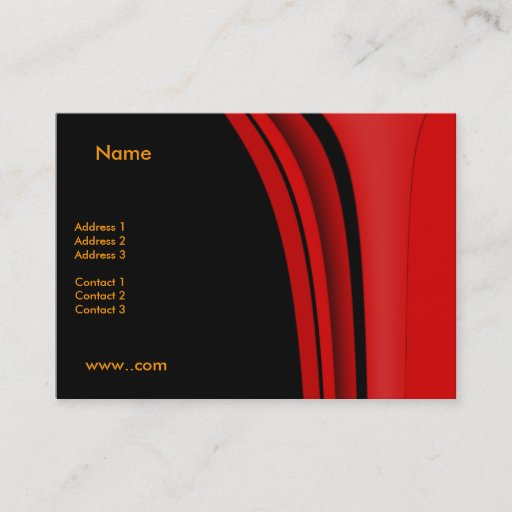 Customizable Business Card Red Modern Black Business Card Templates