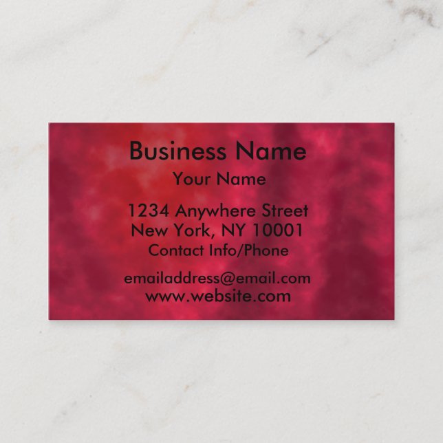 Business Card Red Velvet (Front)